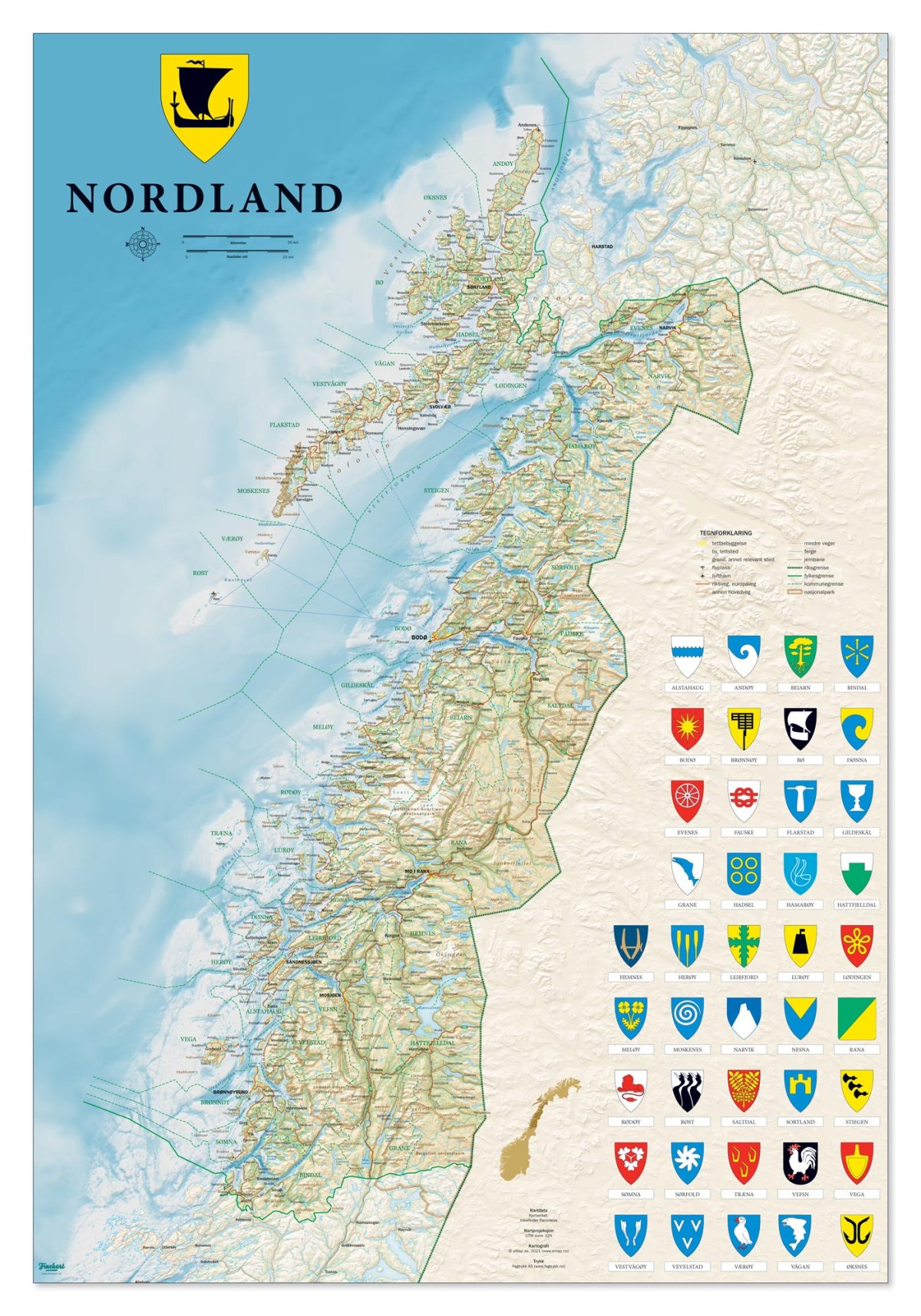 travel pass nordland map